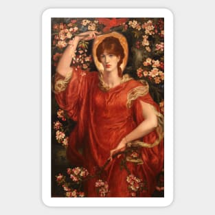 A Vision of Fiammetta, Dante Gabriel Rossetti Sticker